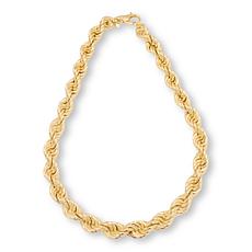 Bellezza 20" Bronze Chunky Rope Chain Necklace