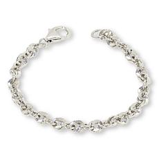Bellezza Bellissima Bronze Diamond-Cut Disco Chain Bracelet