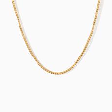 Bellezza Bronze 3mm Box Chain Necklace with Magnetic Clasp