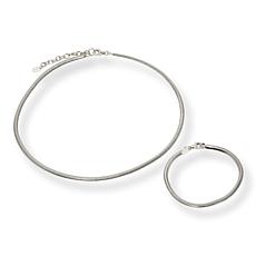 Bellezza Bronze Cashmere Necklace and Bracelet Set