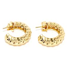 Bellezza Bronze Chunky Geometric Hoop Earrings