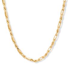 Bellezza Figaro and Rope Chain 18" Necklace