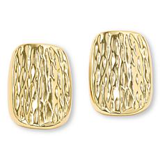 Bellezza Sparkle Bronze Rectangle Earringss