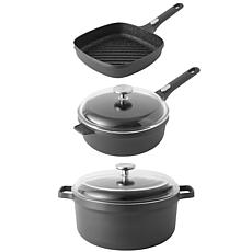 BergHOFF GEM 5-piece Cookware Set with Glass Lids