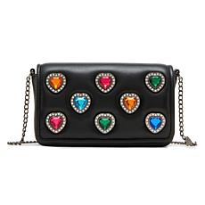Betsey Johnson Rise to the Occasion Bejeweled Crossbody Handbag
