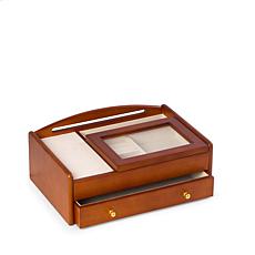 Bey-Berk Cherry Wood Valet Box