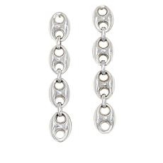Bianca Milano Sterling Silver Mariner Link Chain Dangle Earrings