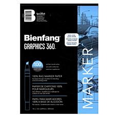 Bienfang Graphics 360 100% Rag Translucent Marker Paper 9x12 100-Pack