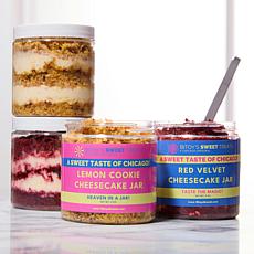 Bitoy's Sweet Treats 4pk Lemon & Red Velvet Cheesecake Jars Auto-Ship®