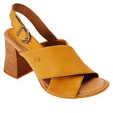 Born Tessa Leather Crisscross Slingback Sandal