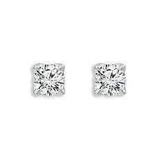 Bright Halo Lab Grown Diamonds .25ctw Round Shape Stud Earrings