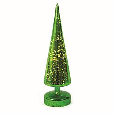 Brite Star Mercury Glass LED Color Changing Tree Green