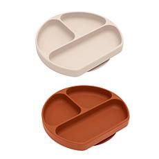 Bumkins Grip Dish 2-Pack Sage & Blue