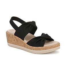 BZees® AirStep Riley Fabric Wedge Sandal with Air Step™ Technology