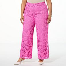 C Wonder by Christian Siriano Lace Wide-Leg Pant