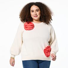 C Wonder Cotton Yarn 3D Flower Top