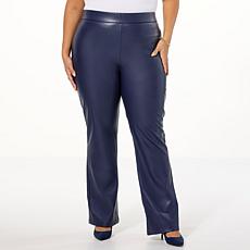 C Wonder Stretch Faux Leather Flare Leg Pant