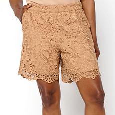 C Wonder Woven Lace Culotte Short