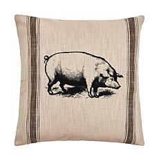 C&F Home Pig Feed Sack Pillow