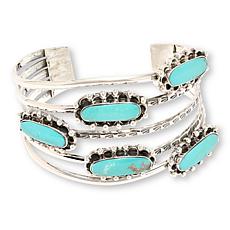 Chaco Canyon Campitos Turquoise 5-Stone Cuff Bracelet