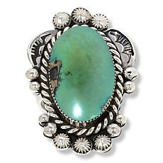 Chaco Canyon Campitos Turquoise Oval Stone Solitaire Ring