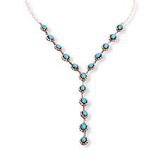 Chaco Canyon Sleeping Beauty Turquoise Lariat Necklace