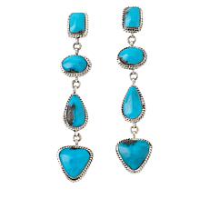 Chaco Canyon Sterling Silver 4-Stone Drop Earrings
