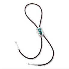 Chaco Canyon Sterling Silver Campitos Turquoise Bolo Necklace