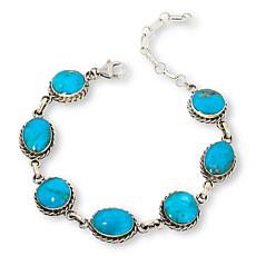 Chaco Canyon Sterling Silver Multi-Station Gemstone Bracelet 