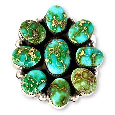 Chaco Canyon Sterling Silver Multicolor Sonoran Turquoise Cluster Ring
