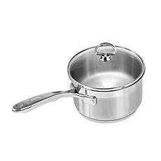 Chantal Induction 21 Steel 2-quart Saucepan with Glass Lid