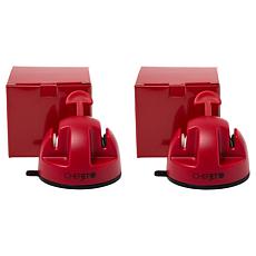 Chef Jet Tila 2-pack Two-Stage Knife Sharpeners in Gift Boxes