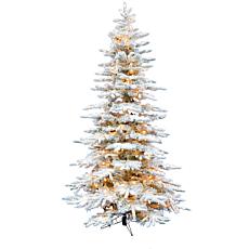 Christmas Time 6.5' Snowy Artificial Christmas Tree w/ Smart Lights