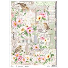 Ciao Bella Rice Paper A3 Love Lives Here 