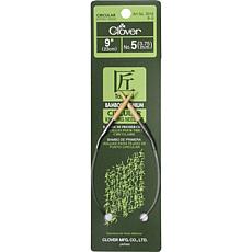 Clover 9" Bamboo Circular Needles - Size 5/3.75mm