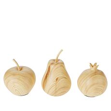 Clover by Jo Set of 3 Fruit Décor Pieces