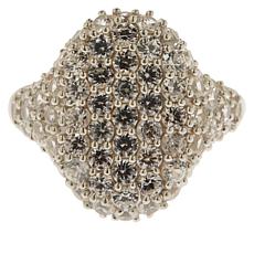 Colleen Lopez Pavé Gemstone Sterling Silver Signet Ring