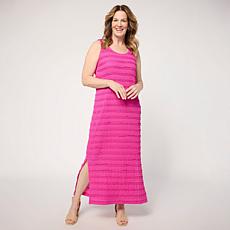 Colleen Lopez Ruffle Fabric Tank Dress