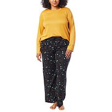 Comfort Code 2-piece Brushed Ultra Knit Long Sleeve PJ Set