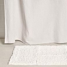 Concierge Collection Shower Curtain & Bath Mat Set
