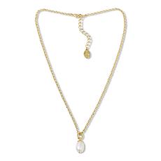 Connie Craig Carroll Jewelry Diana 19" Cultured Pearl Drop Necklace