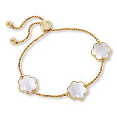 Connie Craig Carroll Jewelry Ellie Flower Adjustable Station Necklace