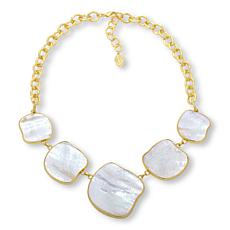 Connie Craig Carroll Jewelry Morgan Mother-of-Pearl Station Necklace