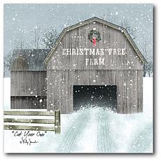 Courtside Market Christmas Tree Farm 24x24 Canvas Wall Art