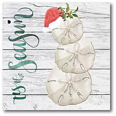 Courtside Market White Christmas 24x36 Canvas Wall Art