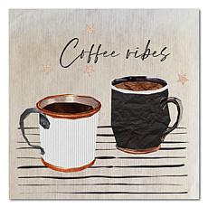 Courtside Market Coffee Vibes 16x16 Gallery-Wrapped Canvas