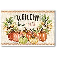 Courtside Market Welcome To Our Patch 12"x18" Canvas Wall Art 