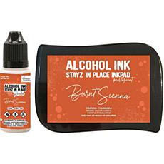 Couture Creations Stayz in Place Alcohol Ink Pad - Burnt Sienna Pearl