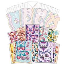 Craft Buddy Butterfly Cards and Envelopes - Set of 32