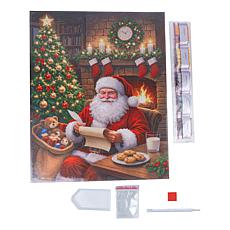 Craft Buddy Crystal Art Santa Claus Canvas Kit 